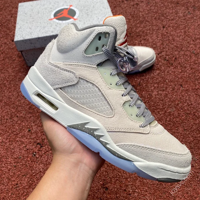 Air Jordan 5 Retro Grey Retro Basketball Shoes FD9222-180