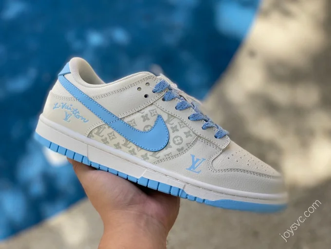 Nike Dunk Low x LV White Blue XD1688-011