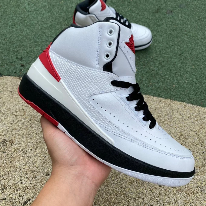 Air Jordan 2 Chicago White Red High-Top Basketball Shoe DX2454-106