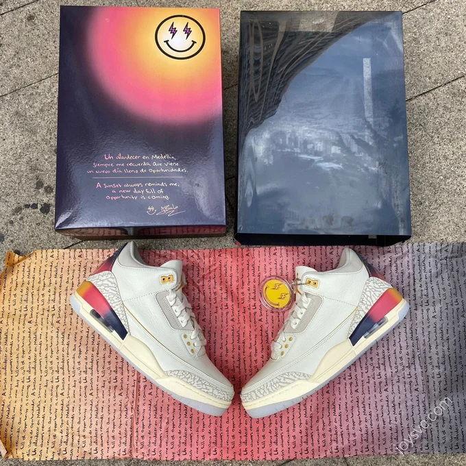 J Balvin x Air Jordan 3 Sneaker FN0344-901