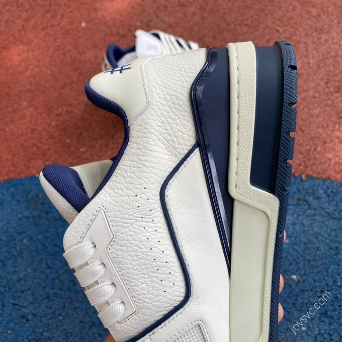 LOUIS VUITTON Trainer White Blue