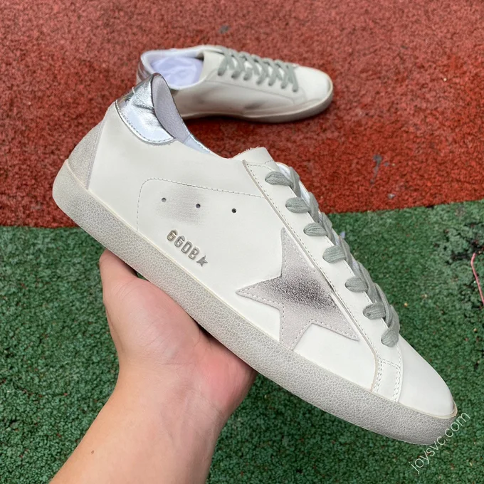 Golden Goose Super Star White Silver