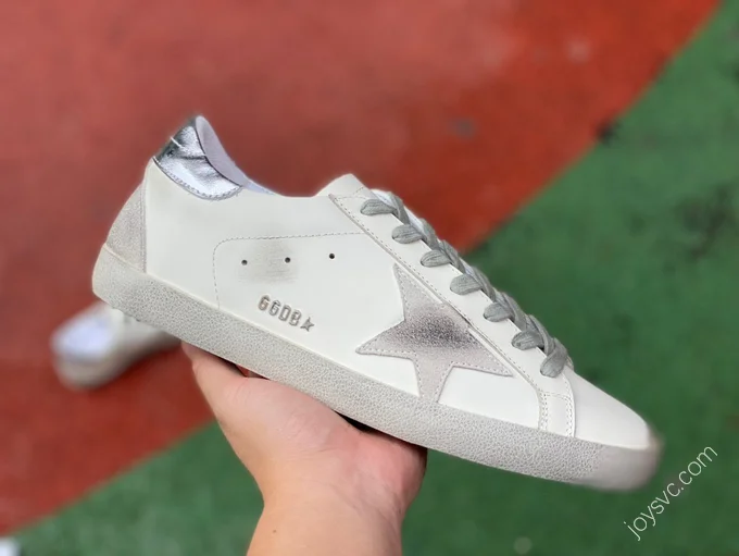 Golden Goose Super Star White Silver