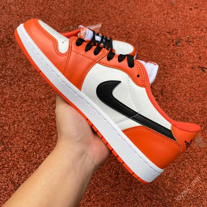 Air Jordan 1 Low White Orange Sneakers CZ0790-801