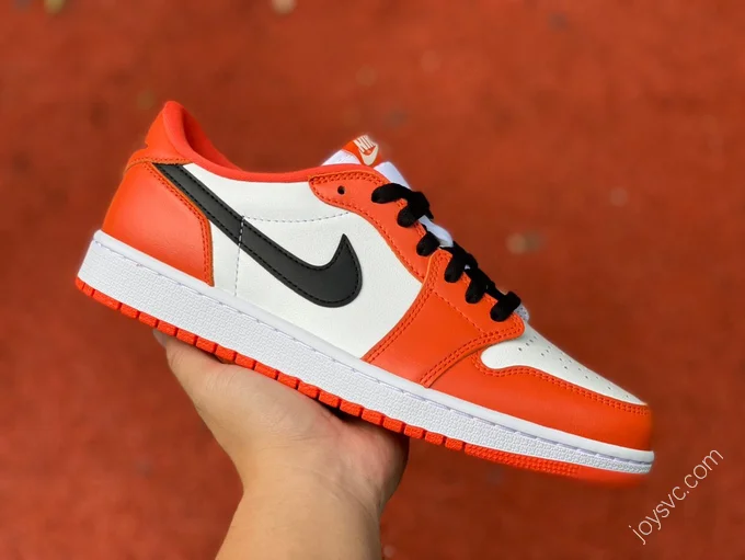 Air Jordan 1 Low White Orange Sneakers CZ0790-801