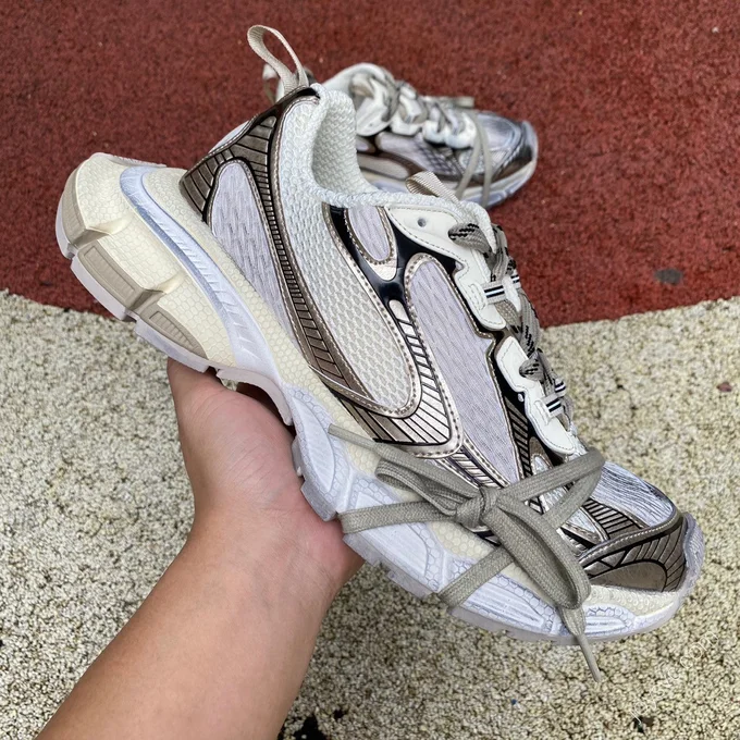 Balenciaga 3XL Beige Silver