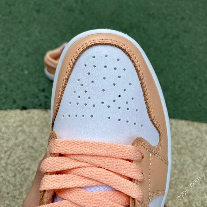 Air Jordan 1 Low White Pink Orange Sneakers DC0774-801