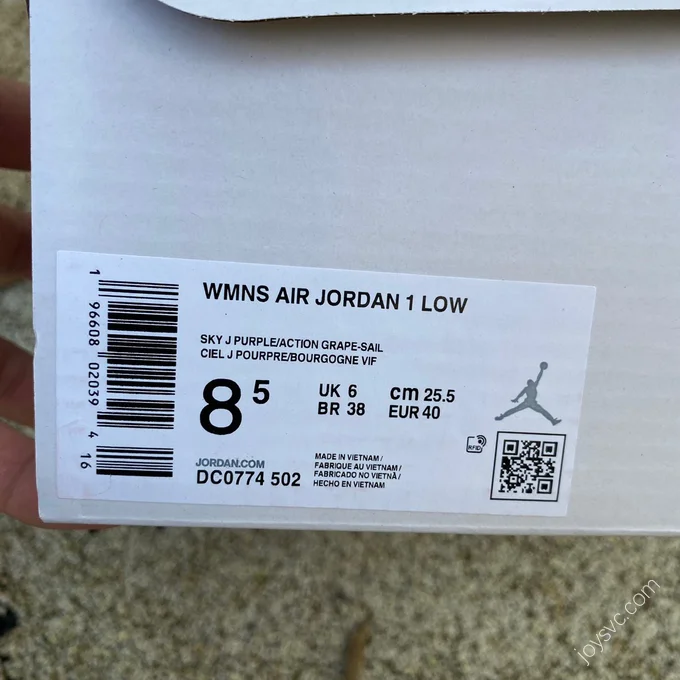 Air Jordan 1 Low Sail Purple DC0774-502