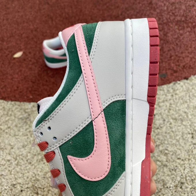 Nike Dunk Low White Pink Green 