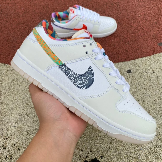 Nike Dunk Low GS White Multicolor Paisley FN8913-141