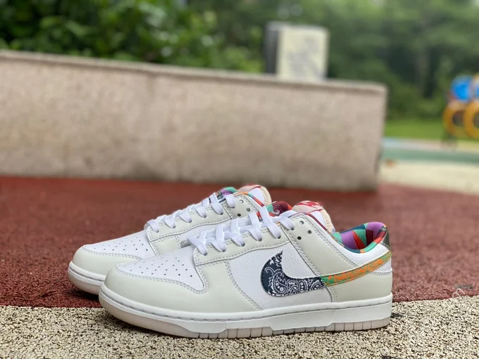 Nike Dunk Low GS White Multicolor Paisley FN8913-141