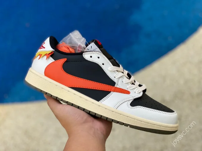 Air Jordan 1 x Travis Scott Low Orange White Black Sneakers DM7866-928