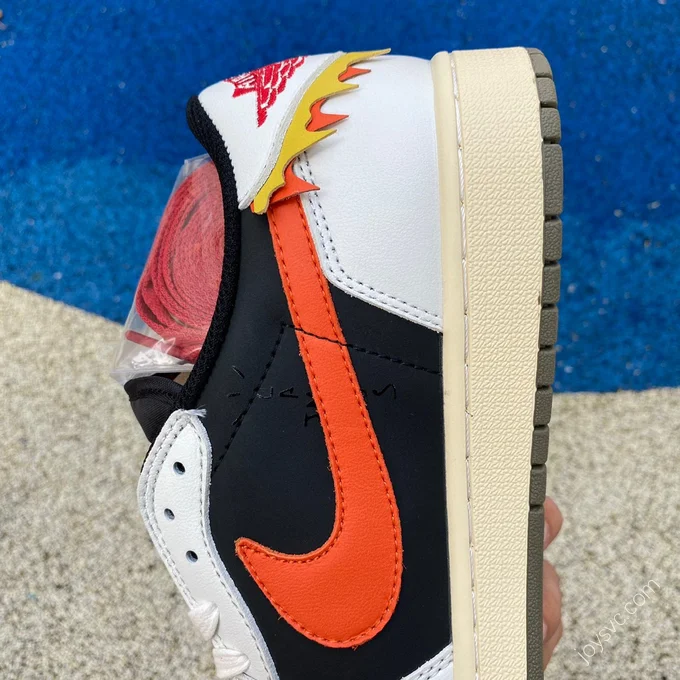 Air Jordan 1 x Travis Scott Low Orange White Black Sneakers DM7866-928