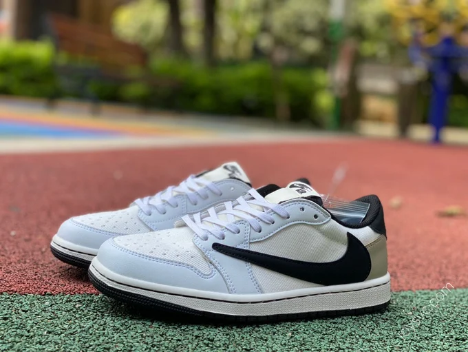 Travis Scott x Air Jordan 1 Low White Gray DM7866-814