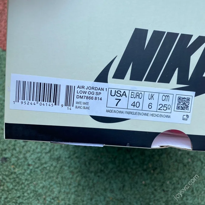 Travis Scott x Air Jordan 1 Low White Gray DM7866-814