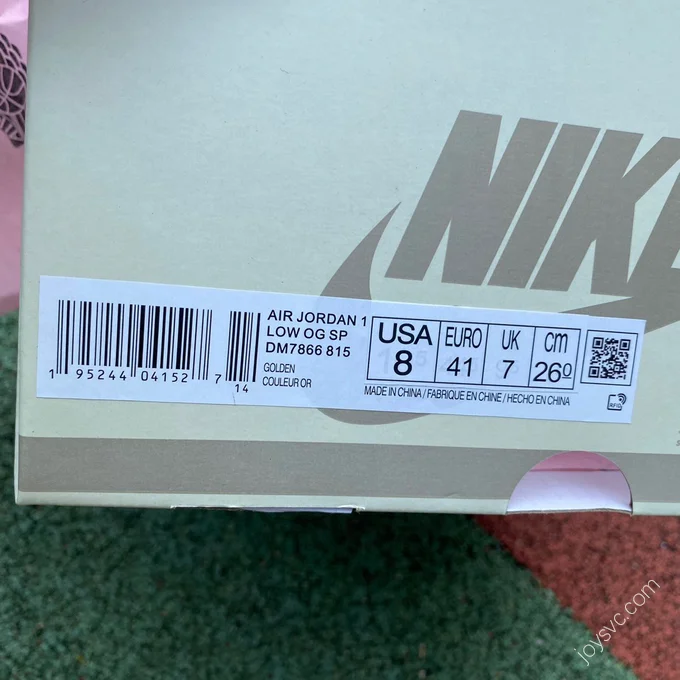 Travis Scott x Air Jordan 1 Low Silver Green DM7866-815