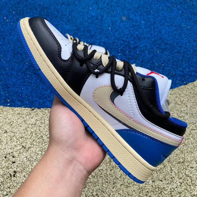 Air Jordan 1 Low Blue White Sneakers DC0774-416