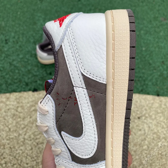 Travis Scott x Air Jordan 1 Low White Tan Kids DO5442-162