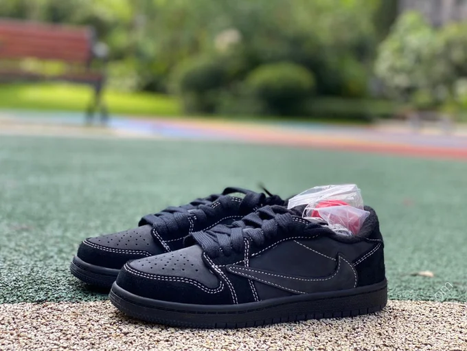 Travis Scott x Air Jordan 1 Low Black Phantom Kids DM7