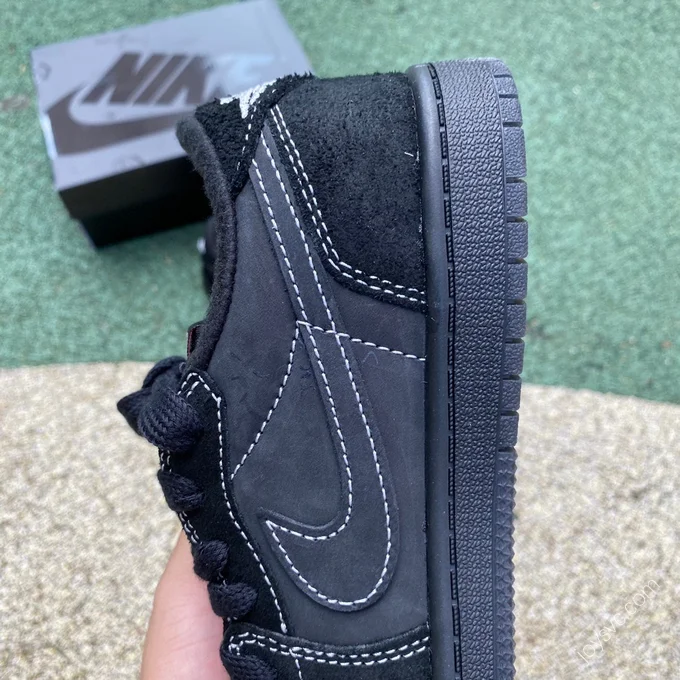 Travis Scott x Air Jordan 1 Low Black Phantom Kids DM7