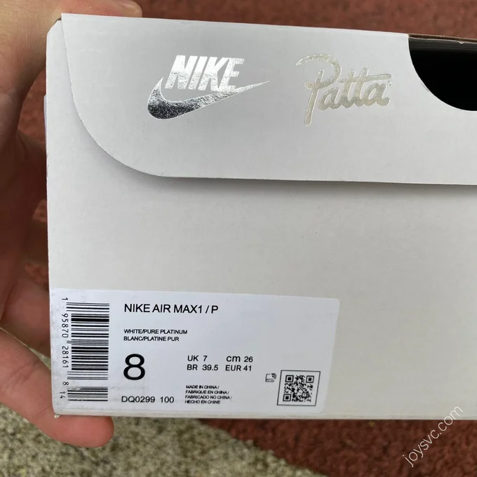 Nike Air Max 1 x Patta White Grey DQ0299-100