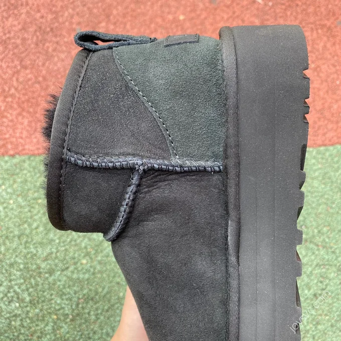 UGG Tasman Black Platform Mid-Top