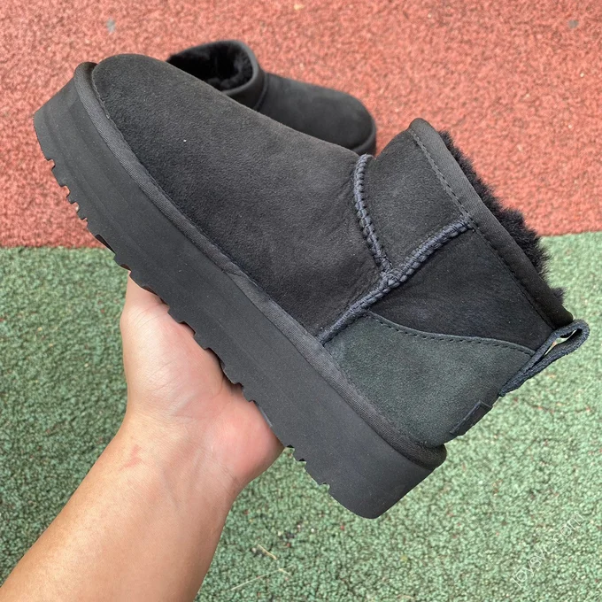 UGG Tasman Black Platform Mid-Top