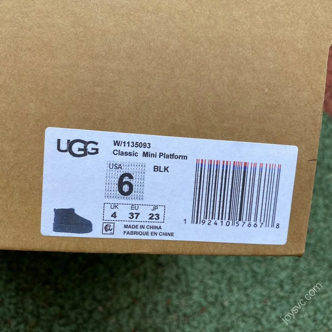 UGG Tasman Black Platform Mid-Top