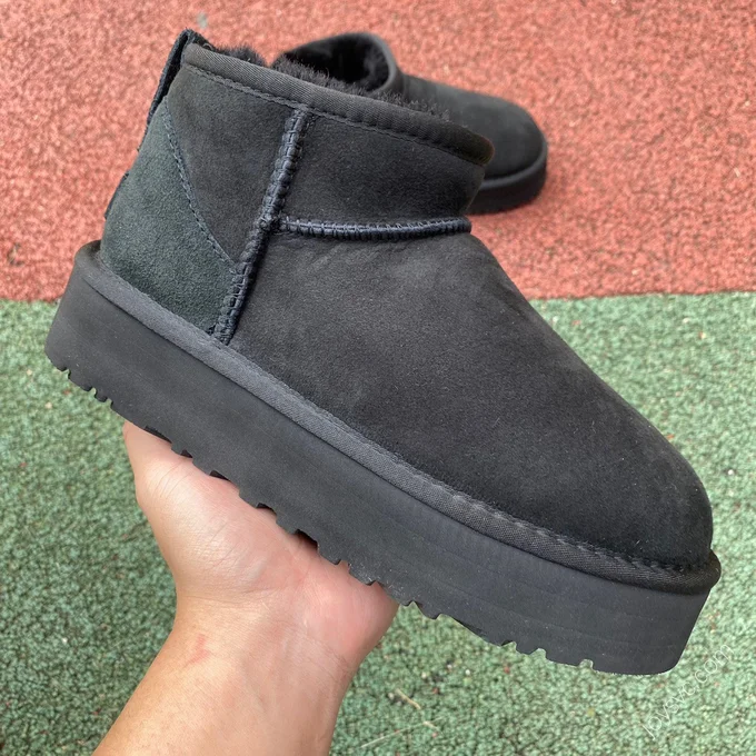 UGG Tasman Black Platform Mid-Top