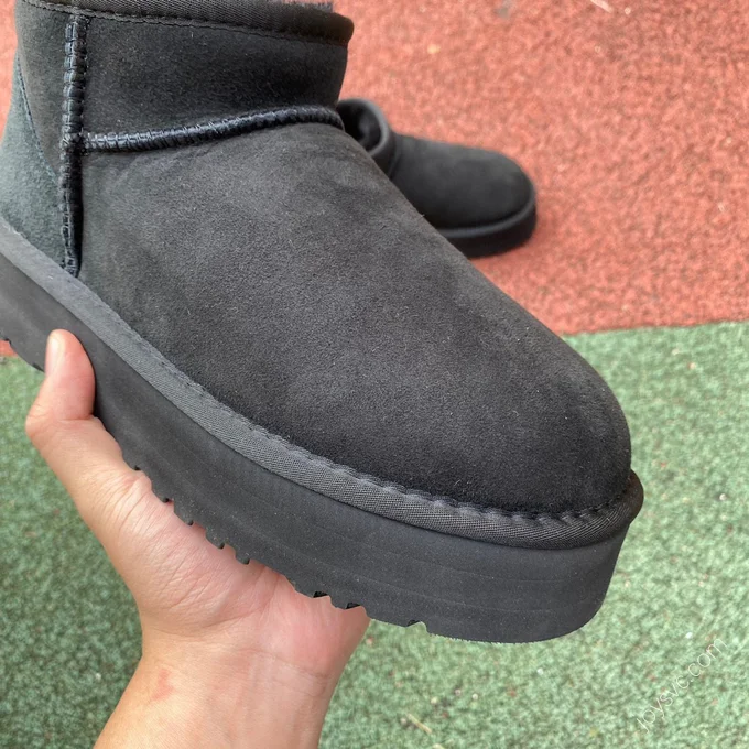 UGG Tasman Black Platform Mid-Top