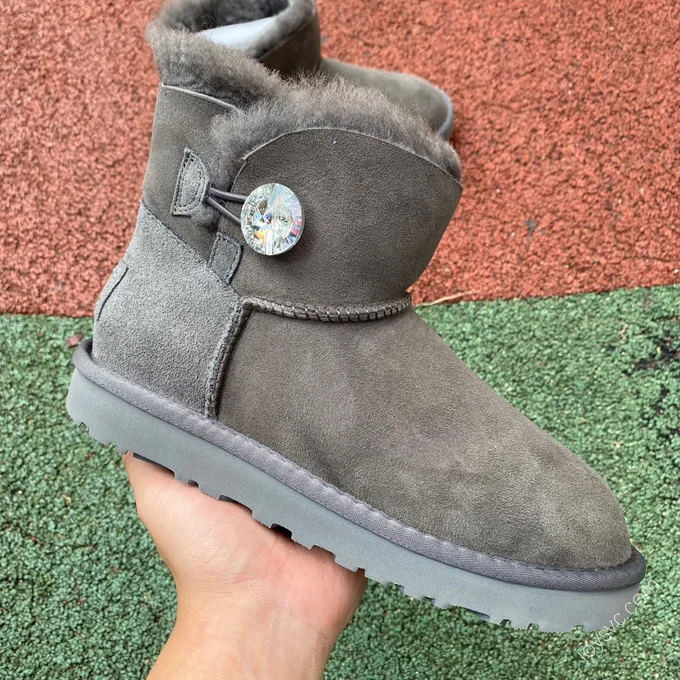 UGG Bailey Mini Grey Diamond Short Boots