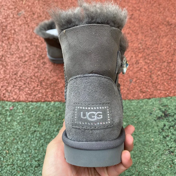 UGG Bailey Mini Grey Diamond Short Boots