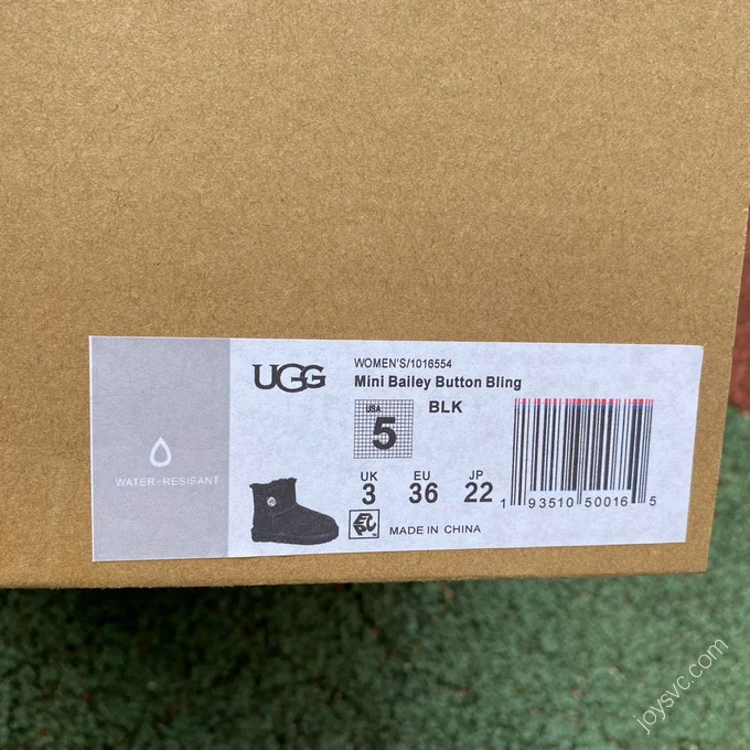 UGG Bailey Mini Black Diamond Short Boots