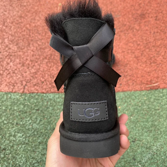 UGG Bailey Black Bow Short Boots