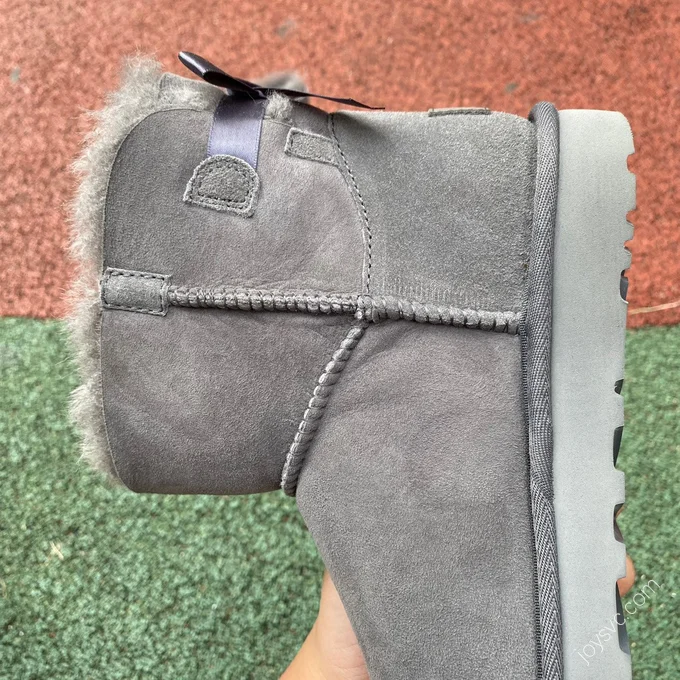 UGG Bailey Grey Bow Short Boots