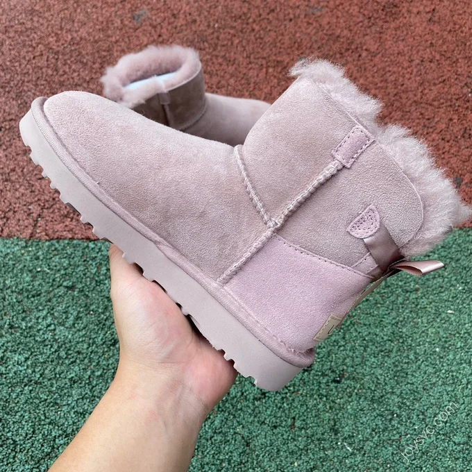 UGG Bailey Pink Bow Short Boots