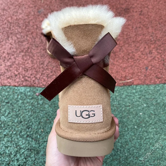 UGG Bailey Brown Bow Short Boots