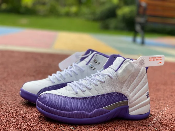 Air Jordan 12 White Purple Sneakers CT8013-150