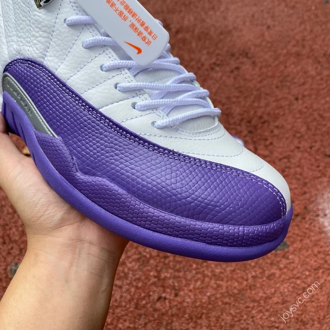 Air Jordan 12 White Purple Sneakers CT8013-150