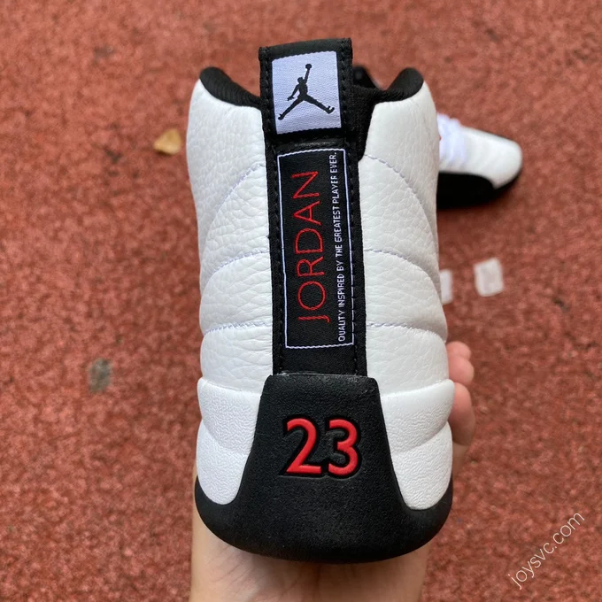 Air Jordan 12 White Black Red Sneakers CT8013-162