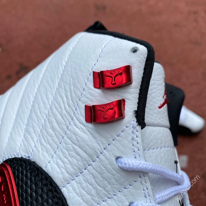 Air Jordan 12 White Black Red Sneakers CT8013-162