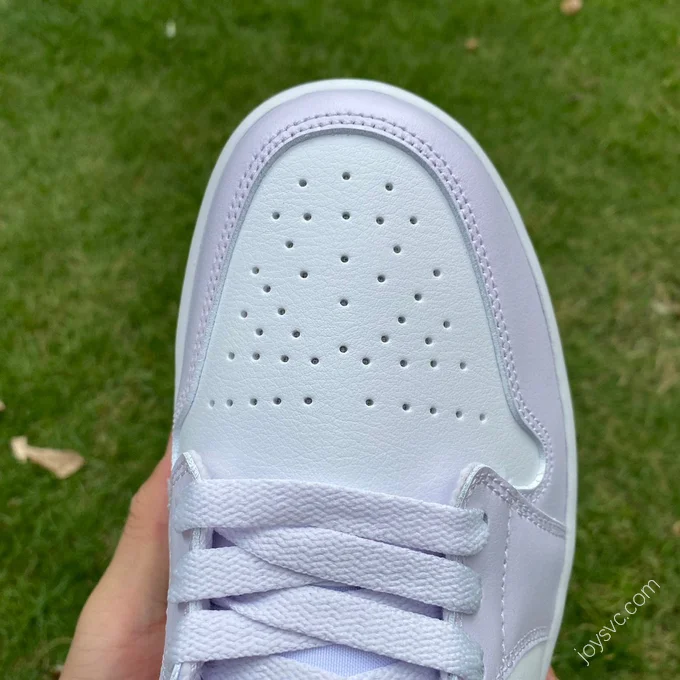 Air Jordan 1 Low White Purple Sneakers DC0774-501