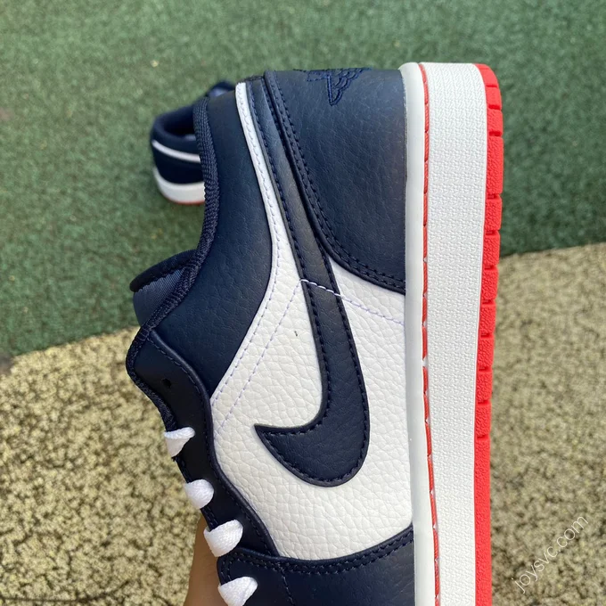 Air Jordan 1 Low Midnight Blue Low-Top Sneaker 553558-481