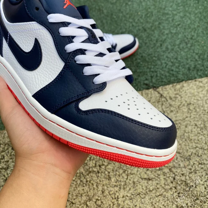 Air Jordan 1 Low Midnight Blue Low-Top Sneaker 553558-481