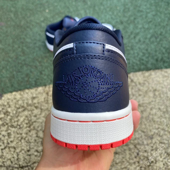 Air Jordan 1 Low Midnight Blue Low-Top Sneaker 553558-481