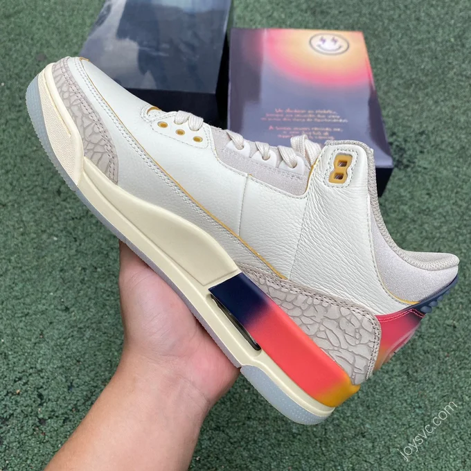 J Balvin x Air Jordan 3 Rainbow Sneaker FN0344-901