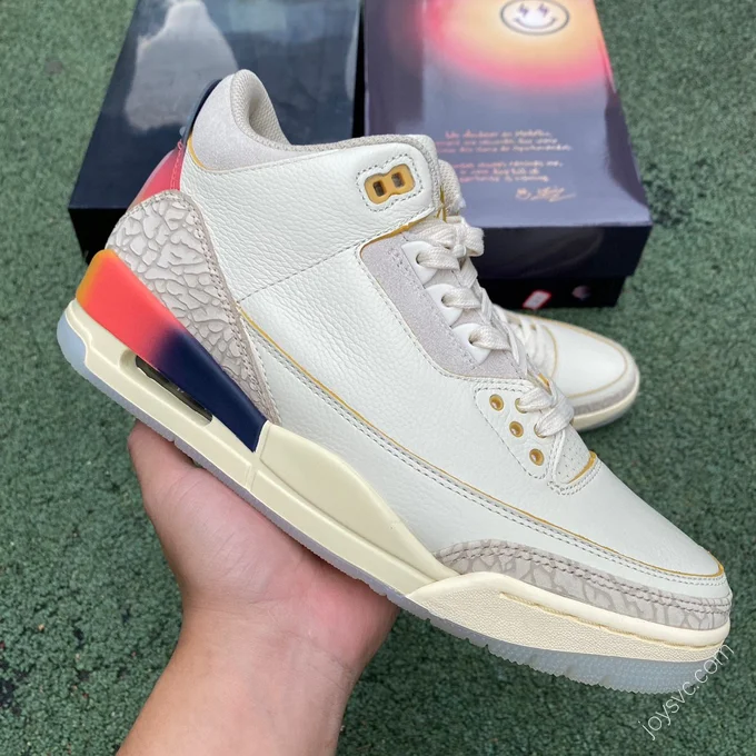 J Balvin x Air Jordan 3 Rainbow Sneaker FN0344-901