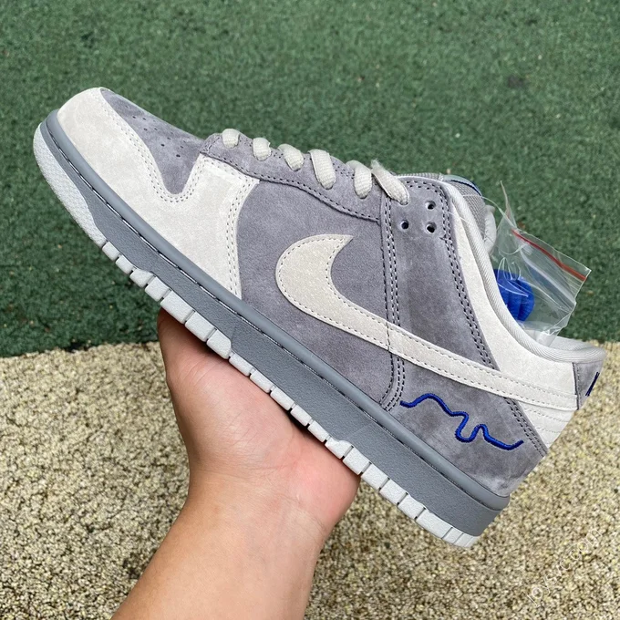 Nike SB Dunk Low Pro White Grey Suede 308269-111