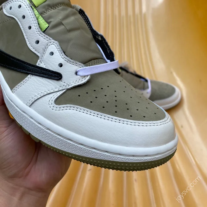 Travis Scott x Air Jordan 1 Low Golf Green Sneakers FZ3124-2