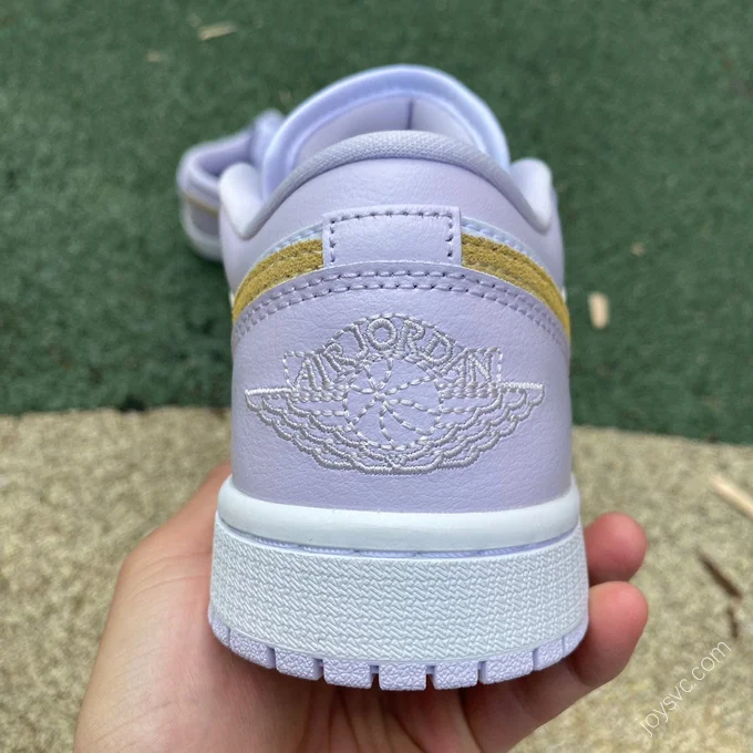 Air Jordan 1 Low White Purple Sneakers DC0774-501